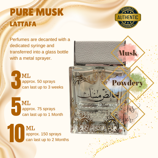 PERFUME DECANT Lattafa Pure Musk