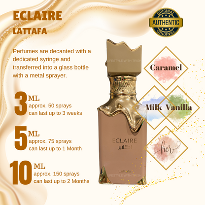 PERFUME DECANT Eclaire Lattafa