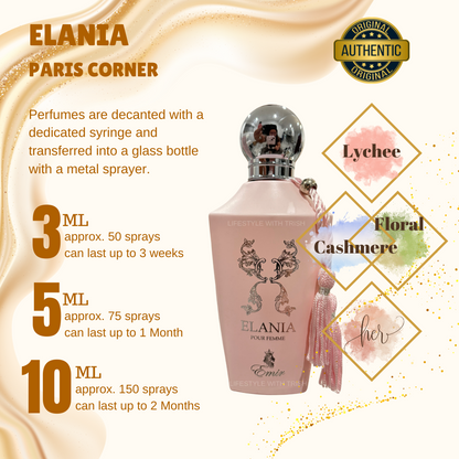 PERFUME DECANT Elania Paris Corner