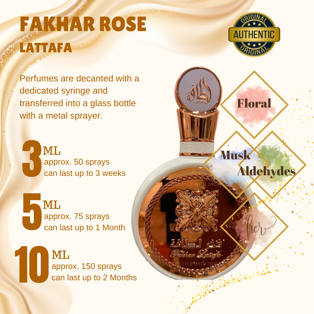 PERFUME DECANT Fakhar Rose Lattafa