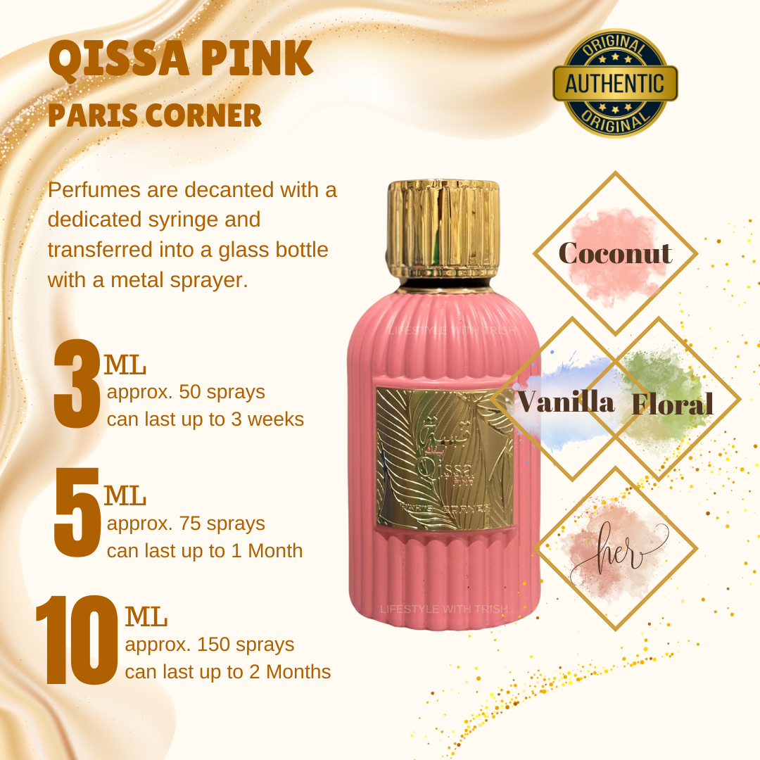 PERFUME DECANT Qissa Pink Paris Corner