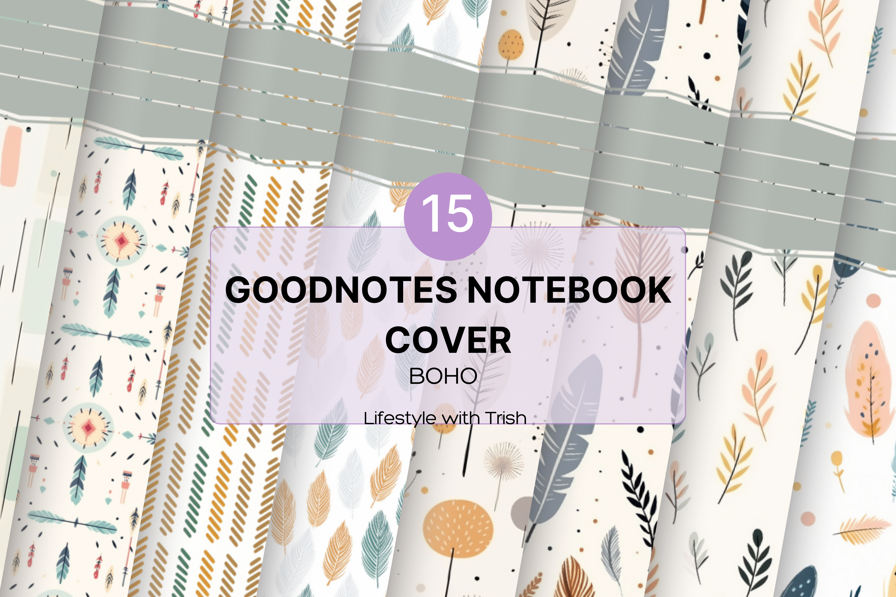 Note Boo Cover Goodnotes Notebook Cover -BOHO – Lifestyle with Trish