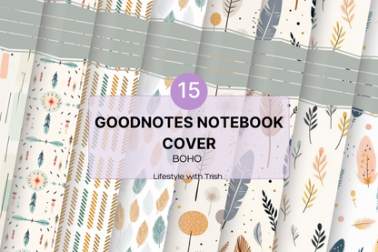 Goodnotes Notebook Cover -BOHO