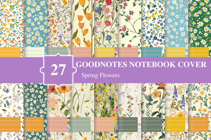 Goodnotes Notebook Cover -Spring Flowers