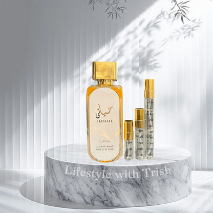 PERFUME DECANT Hayaati Gold Elixir Lattafa